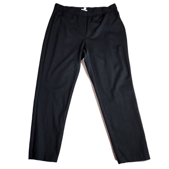 J. Jill Black Ponte Slim Leg Pant With Pockets Women's Size M - Picture 1 of 12